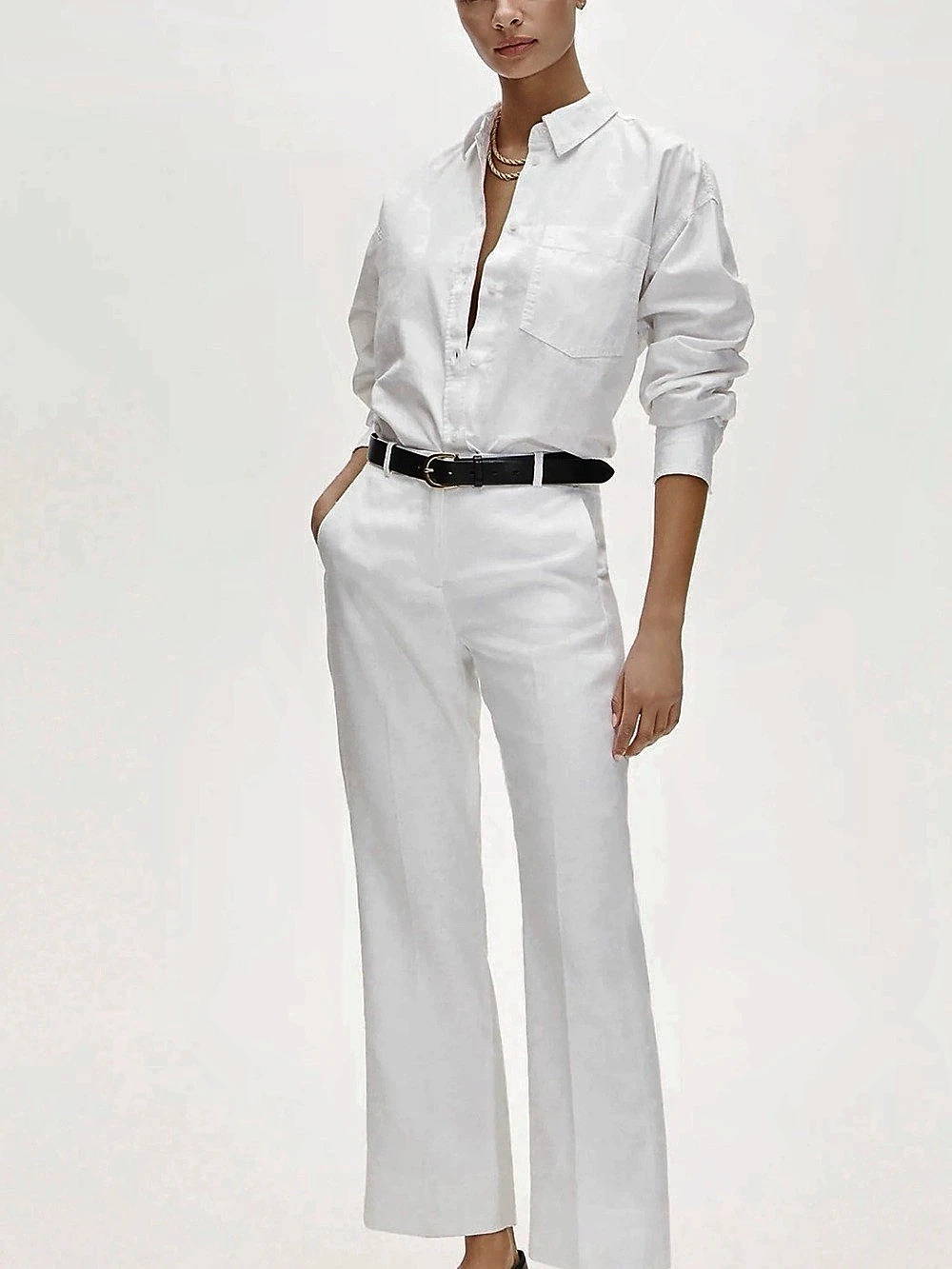 J Crew white Kaya pants in linen blend with lining NWT